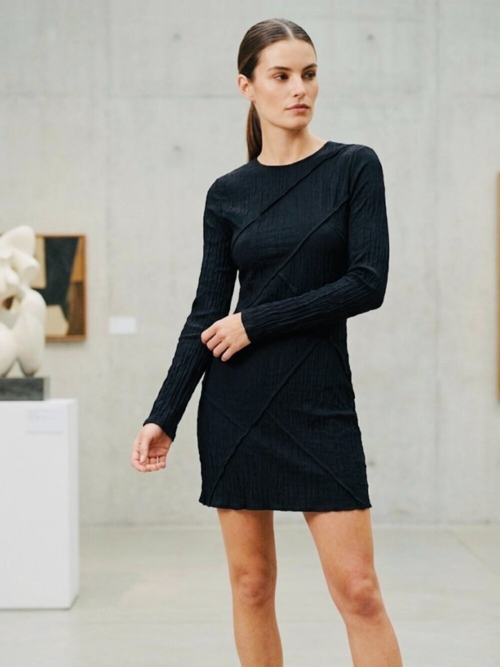 Zara Black Mini Dress Size S - Little Black Dress